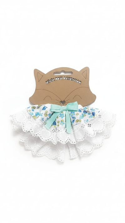 Kedi ve Köpek Menekşe Dantel Tasma