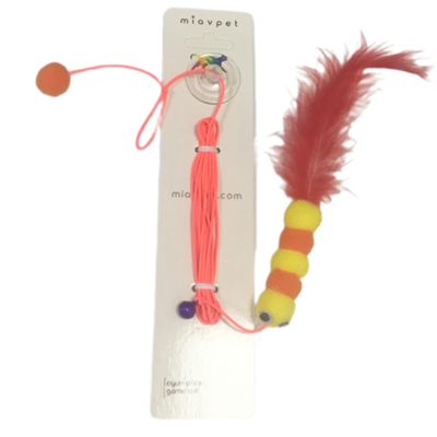 Miavpet Elastik Kendinden Yapışkanlı Renkli Kedi Oyun Oltası Kedi Oyuncağı Yapışkanlı Olta Eğitim Oyuncağı 25106