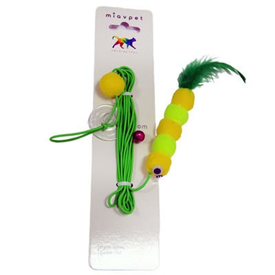 Miavpet Elastik Kendinden Yapışkanlı Renkli Kedi Oyun Oltası Kedi Oyuncağı Yapışkanlı Olta Eğitim Oyuncağı 25107
