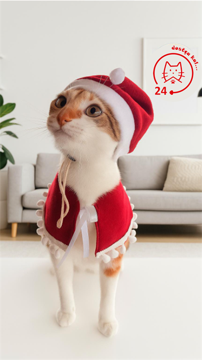 Kedi ve Köpek Noel Şapka Yılbaşı Şapkası