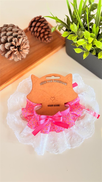 Kedi ve Köpek Pancake Dantel Tasma