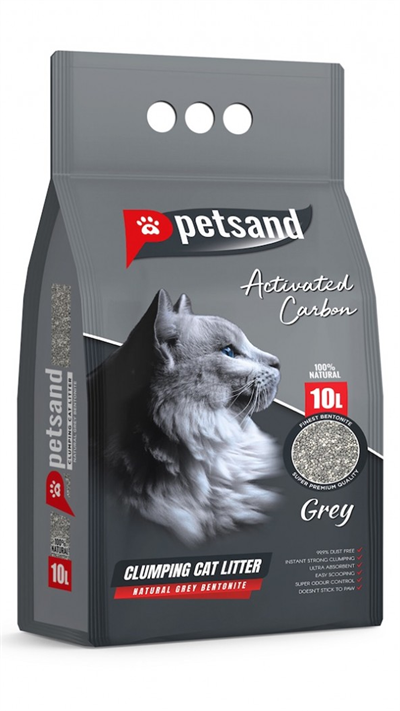 Petsand Aktif Karbonlu Kedi Kumu 10 Lt
