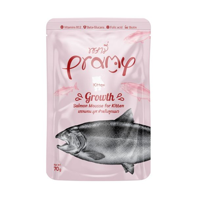 Pramy Growth Somonlu Mousse Yavru Kedi Konservesi 70gr