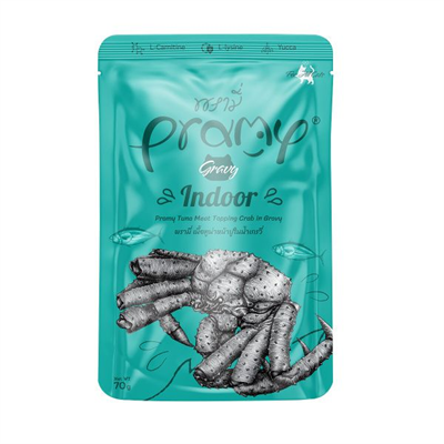 Pramy Indoor Sos İçinde Yengeçli ve Ton Balıklı Kedi Konservesi 70gr