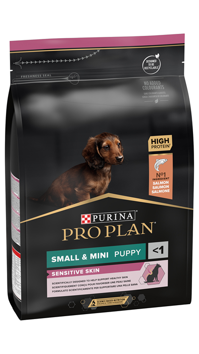 Pro Plan Puppy Small&Mini Sensitive Skin Somonlu Küçük Irk Yavru Köpek Maması 3kg
