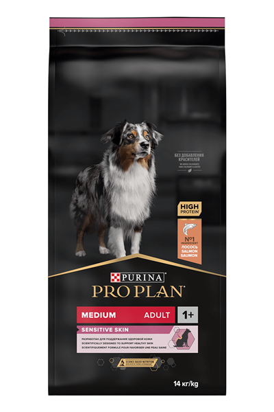 Pro Plan Somonlu Orta Irk Hassas Derili Yetişkin Köpek Maması 14kg