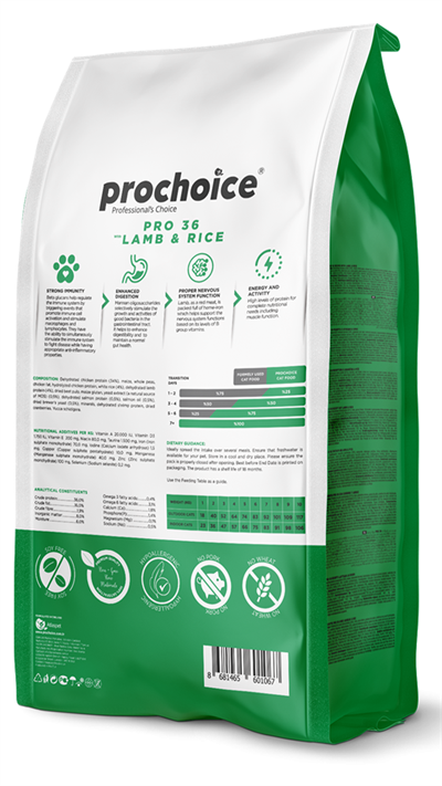 Prochoice Pro 36 Kuzu Etli Pirinçli Yetişkin Kedi Maması 2 Kg