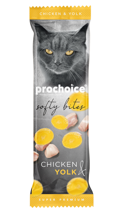 ProChoice Softy Bites Tavuklu ve Yumurtalı Yumuşak Kedi Ödül Maması 10gr