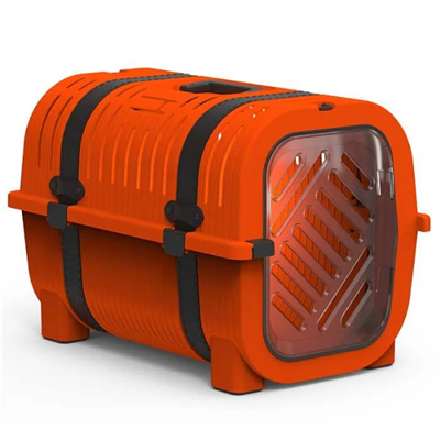 Rainbow Turuncu  Kahverengi Kemerli Kedi Köpek Taşıma Çantası 51x33x36 Cm