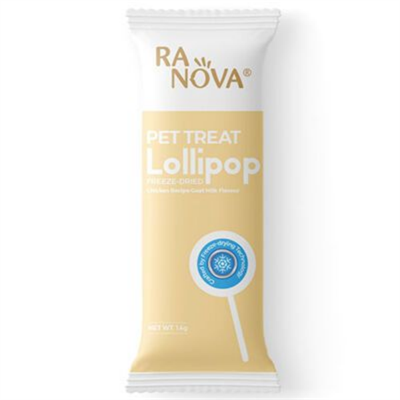 Ranova Keçi Sütlü Dondurularak Kurutulmuş Kedi Ödülü Lolipop 1.4 Gr
