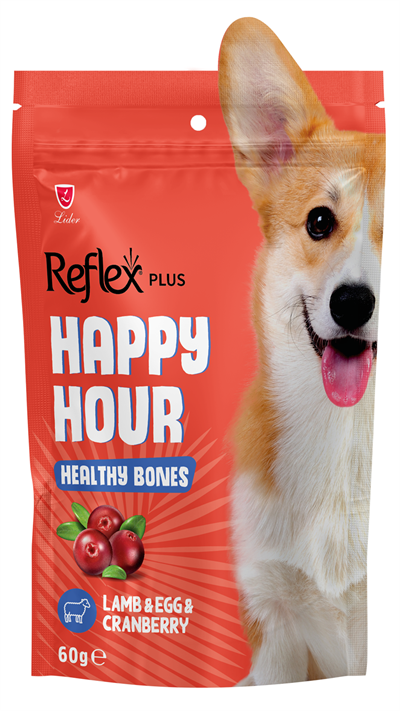 Reflex Plus Happy Hour Sağlıklı Kemikler İçin Destekleyici Köpek Ödül Maması 60gr