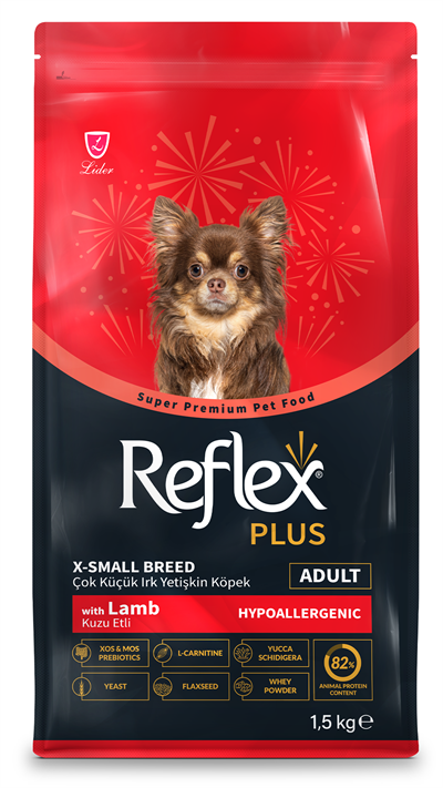 Reflex Plus Hipoalerjenik Kuzulu Çok Küçük Irk Yetişkin Köpek Maması 1,5kg