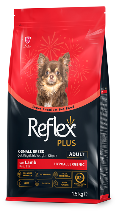 Reflex Plus Hipoalerjenik Kuzulu Çok Küçük Irk Yetişkin Köpek Maması 1,5kg