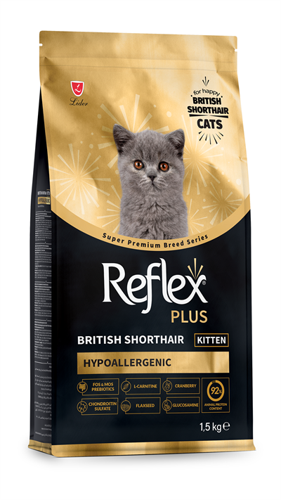 Reflex Plus HypoAllergenic British Shorthair Yavru Kedi Maması 1,5kg