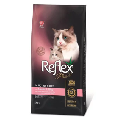 Reflex Plus Mother&Babycat Kuzu Etli ve Pirinçli Yavru Kedi Maması 15 kg