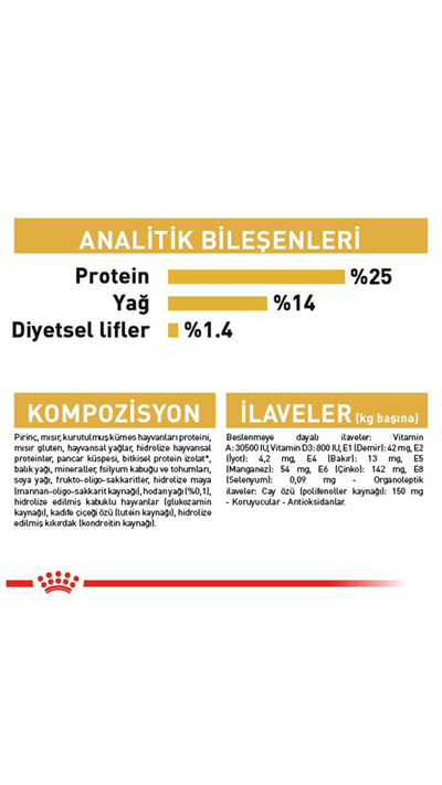 Royal Canin Cocker Spaniel 25 Yetişkin Köpek Maması 3 kg