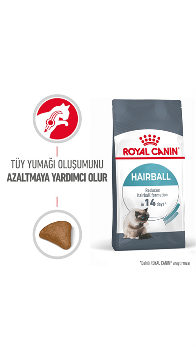 Royal Canin Hairball Tüy Yumağı Önleyici Yetişkin Kedi Maması 2 kg
