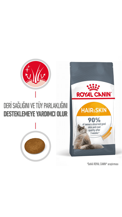 Royal Canin Hair&Skin Hassas Tüylü Yetişkin Kedi Maması 4 kg