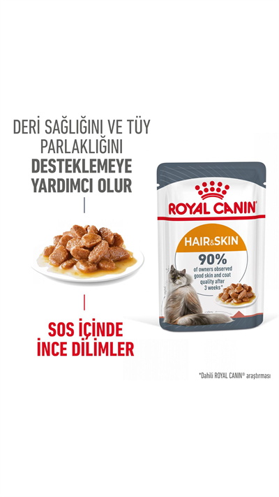 Royal Canin Intense Beauty Sos İçinde Yetişkin Kedi Konservesi 85gr