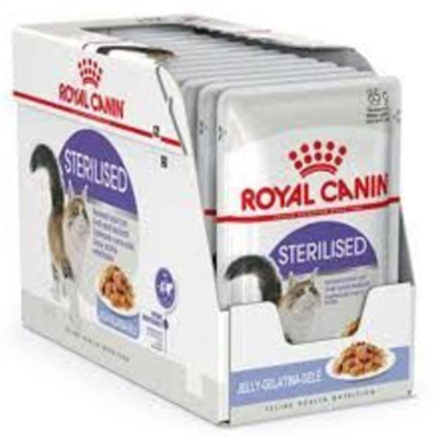 Royal Canin Sterilised Jelly Kısırlaştırılmış Yaş Kedi Maması (12x85 Gr)