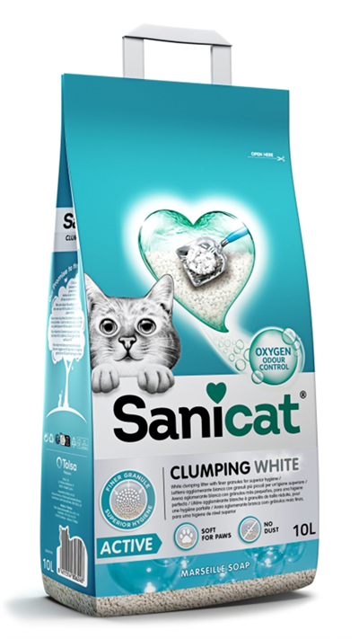 SaniCat Active Aktif Oksijenli Dezenfektan Marsilya Sabun Kokulu Kedi Kumu 10lt