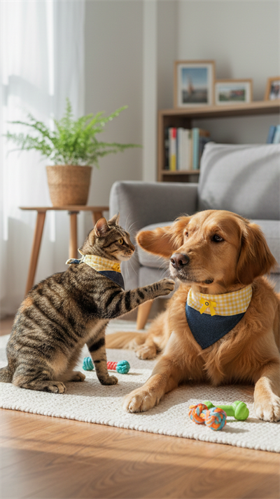 Kedi ve Köpek Sarı Kot Bahçivan Tasma