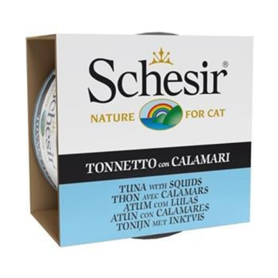 Schesir Ton Balıklı Kalamarlı Kedi Konservesi 85 Gr