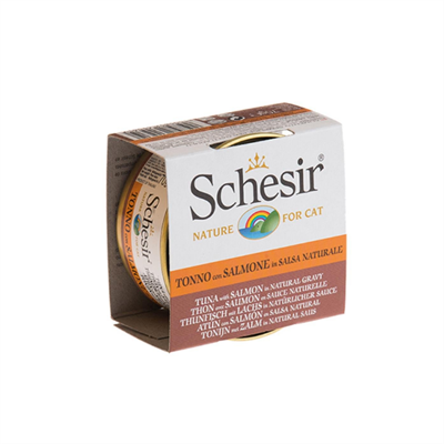 Schesir Ton Balıklı ve Somonlu Kedi Konservesi 70gr