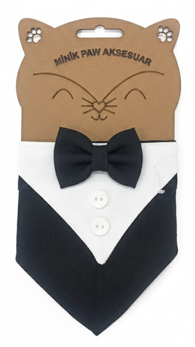 Kedi ve Köpek Siyah Smokin Tasma