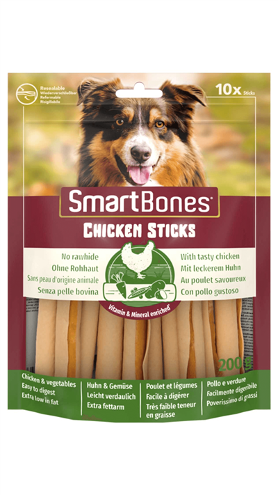 Smartbones Stick Tavuklu Köpek Ödül Çubuğu 200gr (10lu)