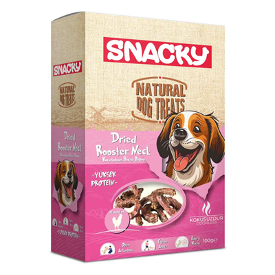Snacky Kurutulmuş Horoz Boyun Köpek Ödül Maması 100gr