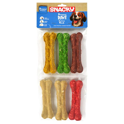 Snacky Munchy Press Köpek Kemiği 11,5cm (6lı)