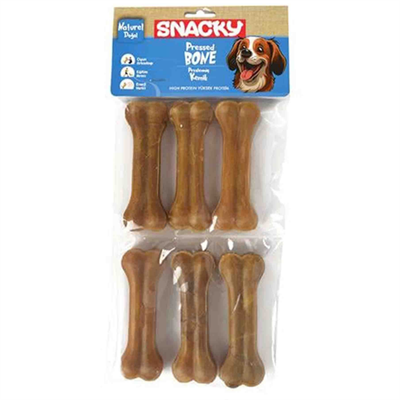 Snacky Natural Köpek Çiğneme Kemiği 10cm 6lı