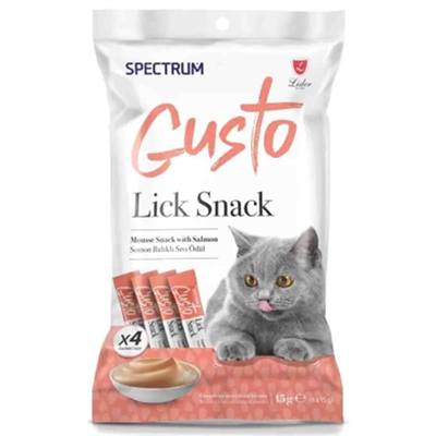 Spectrum Gusto Somonlu Sıvı Kedi Ödül Maması 15gr(4lü)