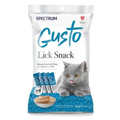 Spectrum Gusto Ton Balıklı Sıvı Kedi Ödül Maması 15gr (4lü)