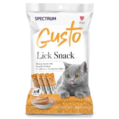 Spectrum Gusto Ton Balıklı ve Tavuklu Sıvı Kedi Ödül Maması 15gr(4lü)