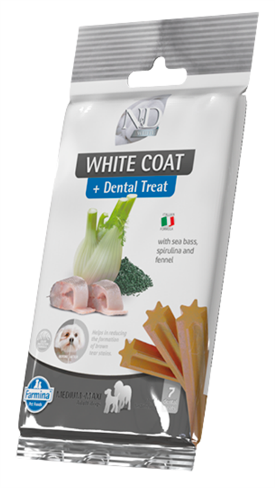 N&D Dental Treat White Coat Medium/Maxi Köpek Ödülü 60 Gr