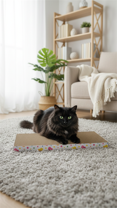 Velmo Karton Kedi Tırmalama Ünitesi 43,5 x 21 x 2,5 cm