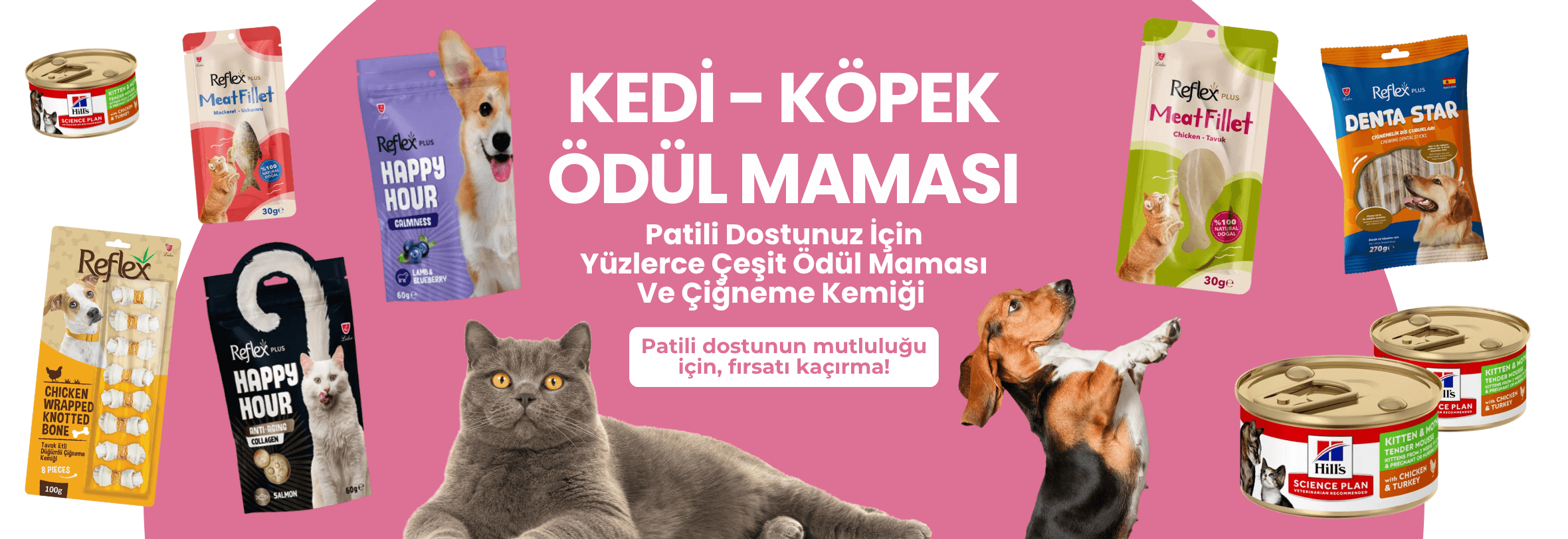 Kedi ve Köpek Ödül Mamaları ve Konserveleri