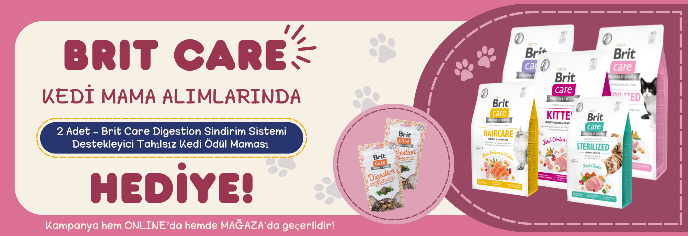 Brit Care Kedi mamaları ve Hediyeleri