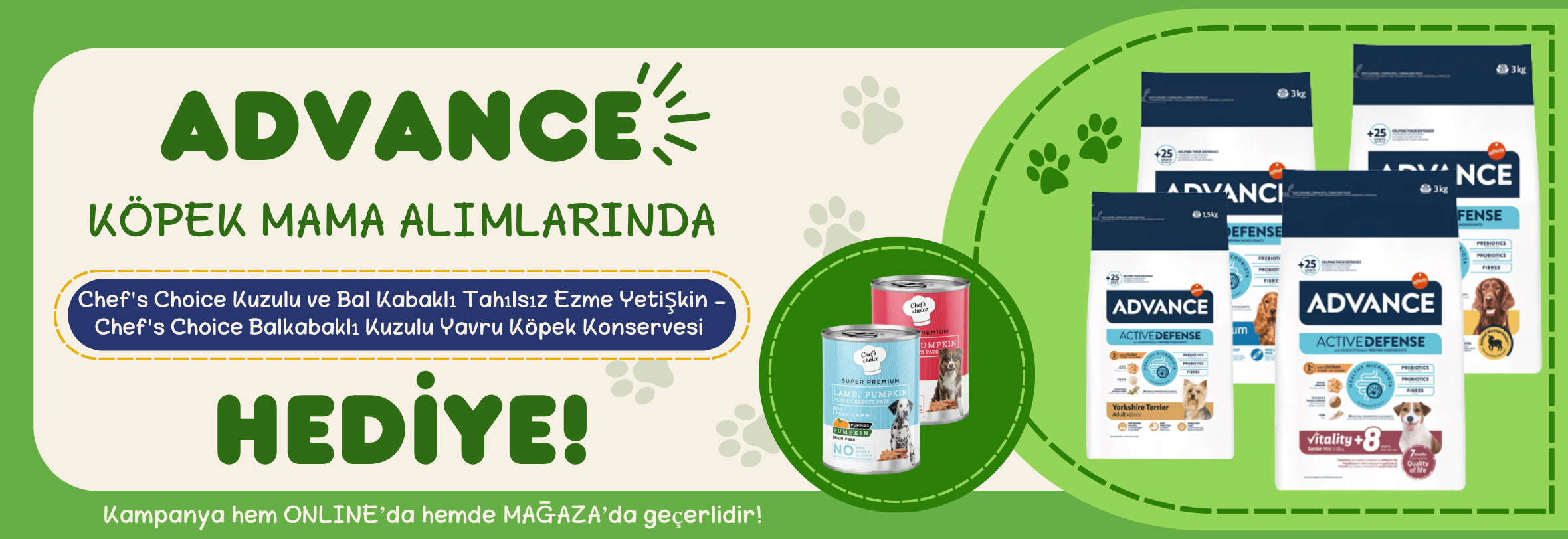 Advance Köpek Mamaları ve Hediyeleri