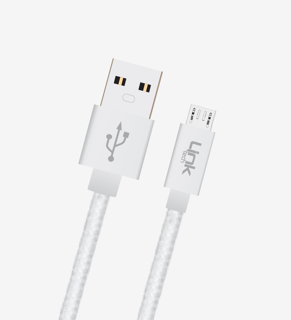 K542 Safe 30cm Metal Başlı Örgülü USB Mikro Powerbank Şarj Kablosu