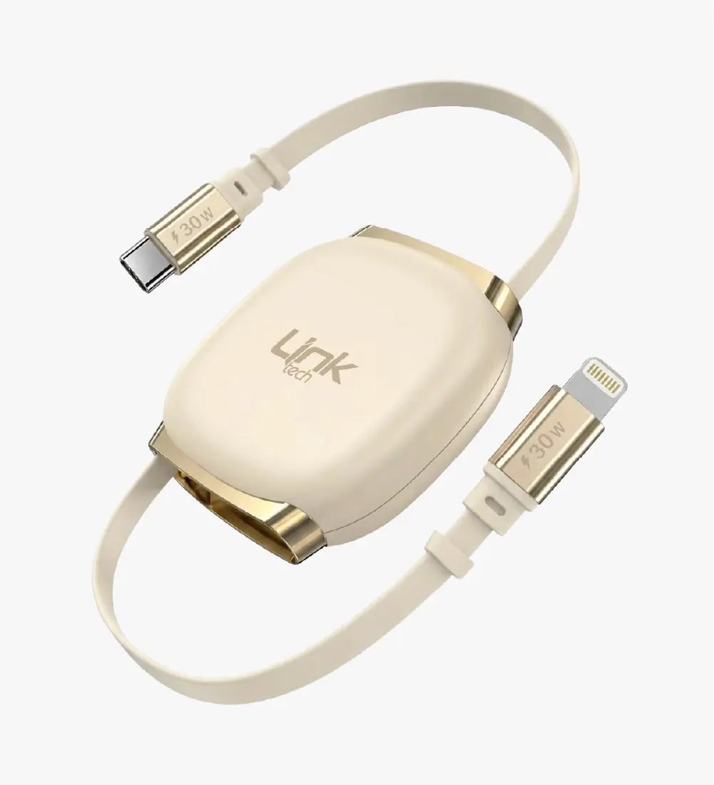 KN02 Hızlı 30W Tip-C - Lightning Manyetik Geri Çekilebilir Şarj Kablosu