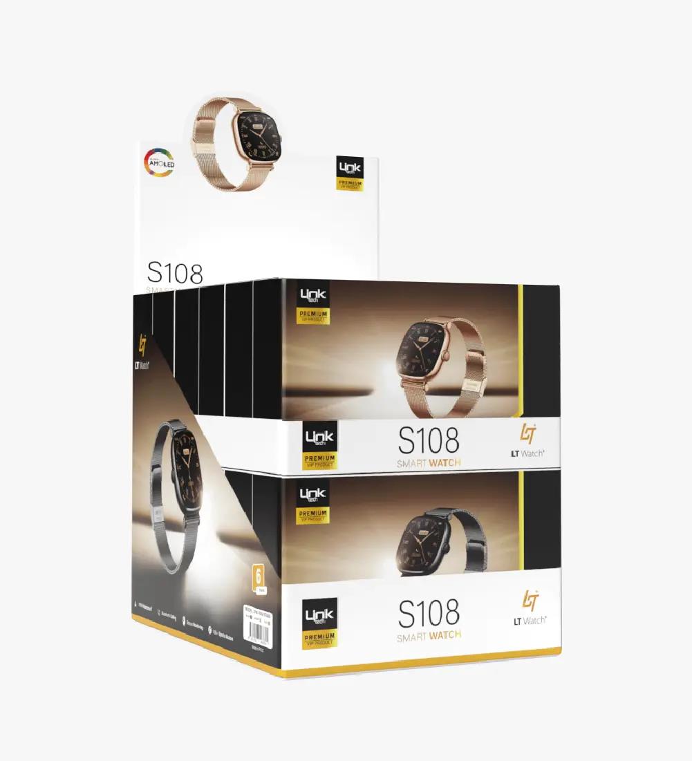 S108 Premium Amoled LT Watch Akıllı Saat 6'li Paket