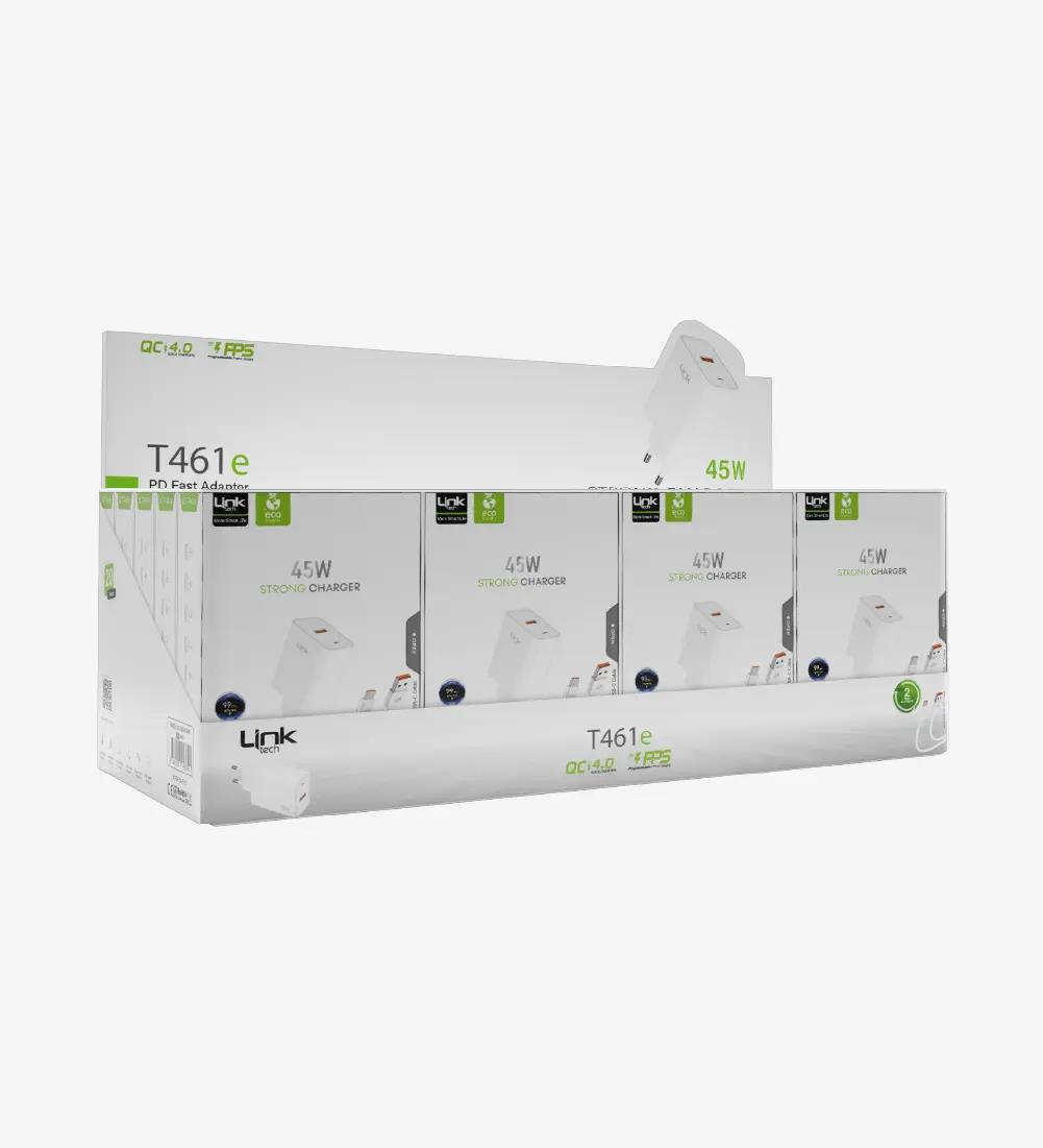 T461e Strong Çevre Dostu 45W Type-C Hızlı Şarj Aleti 20'li Paket