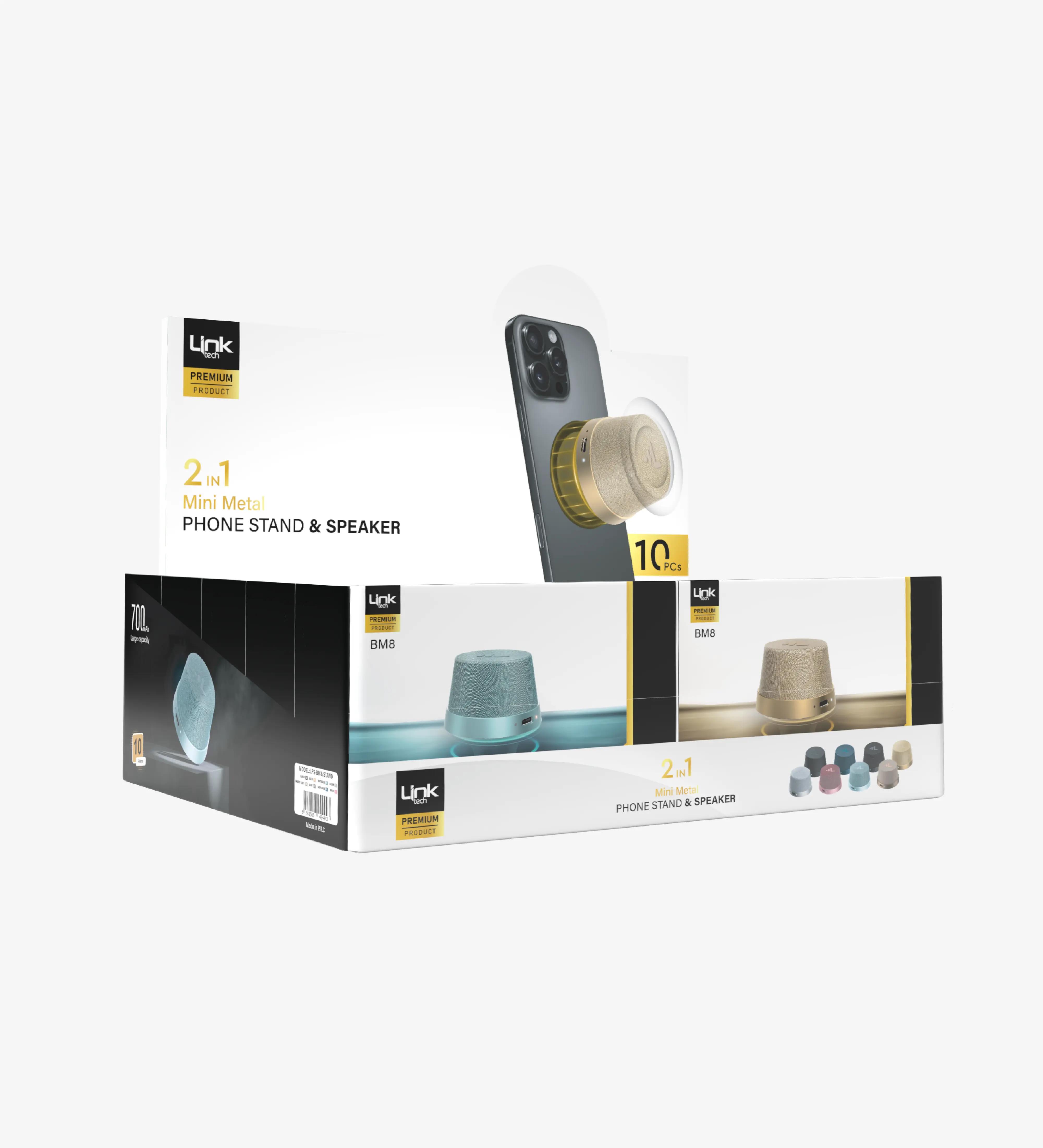 BM8 TWS Manyetik Mini Bluetooth Hoparlör 10'lu Paket