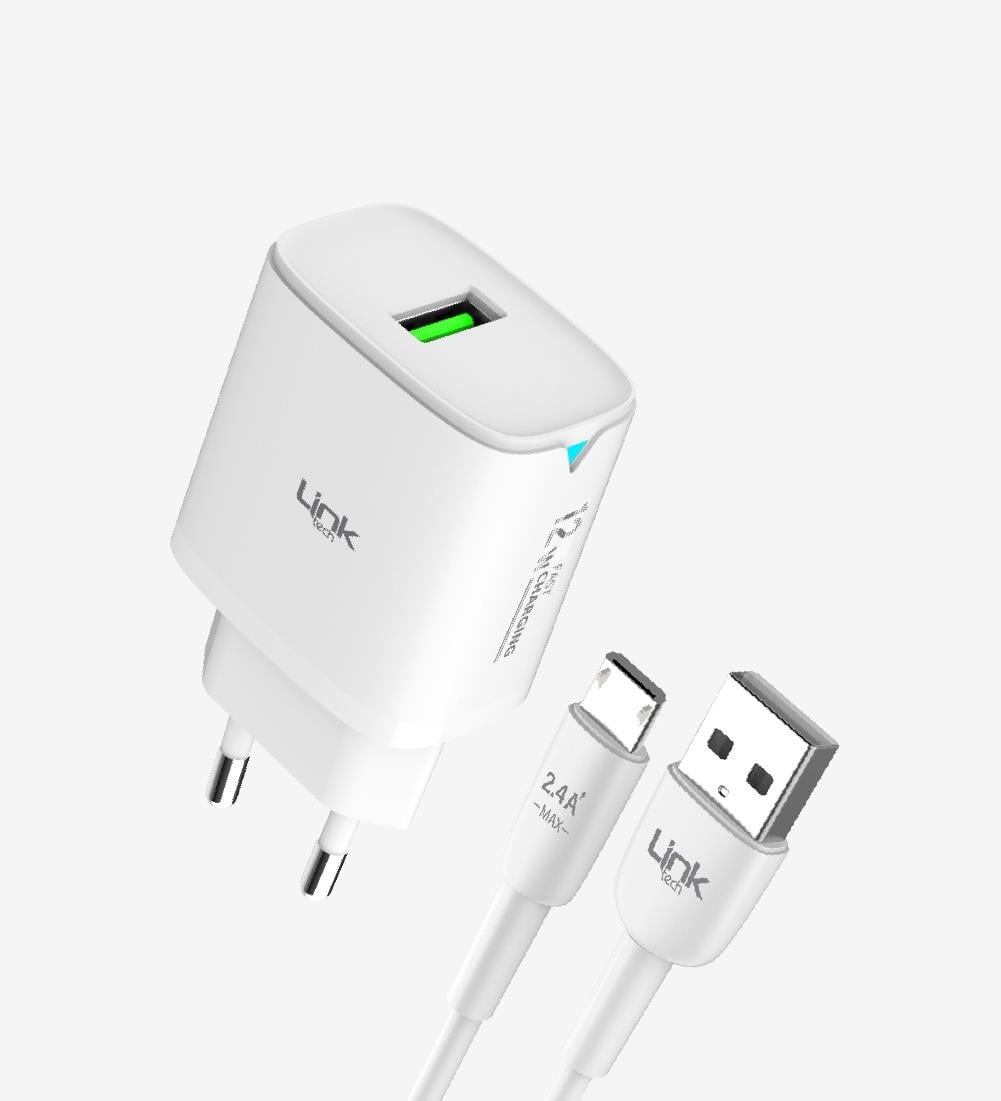 C301 Strong 12W Micro USB Kablolu Hızlı Şarj Adaptörü
