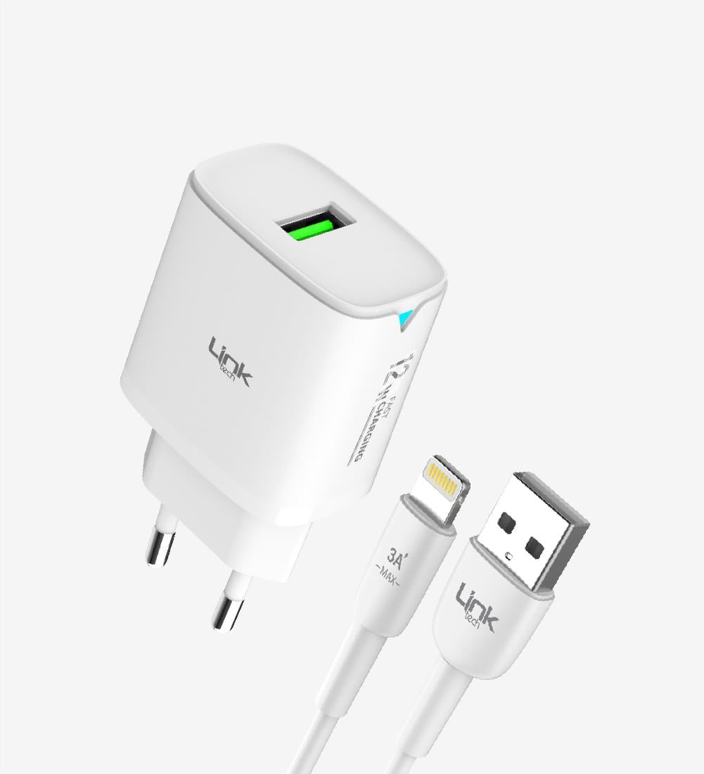 C302 Strong 12W Lightning Kablolu Hızlı Şarj Adaptörü