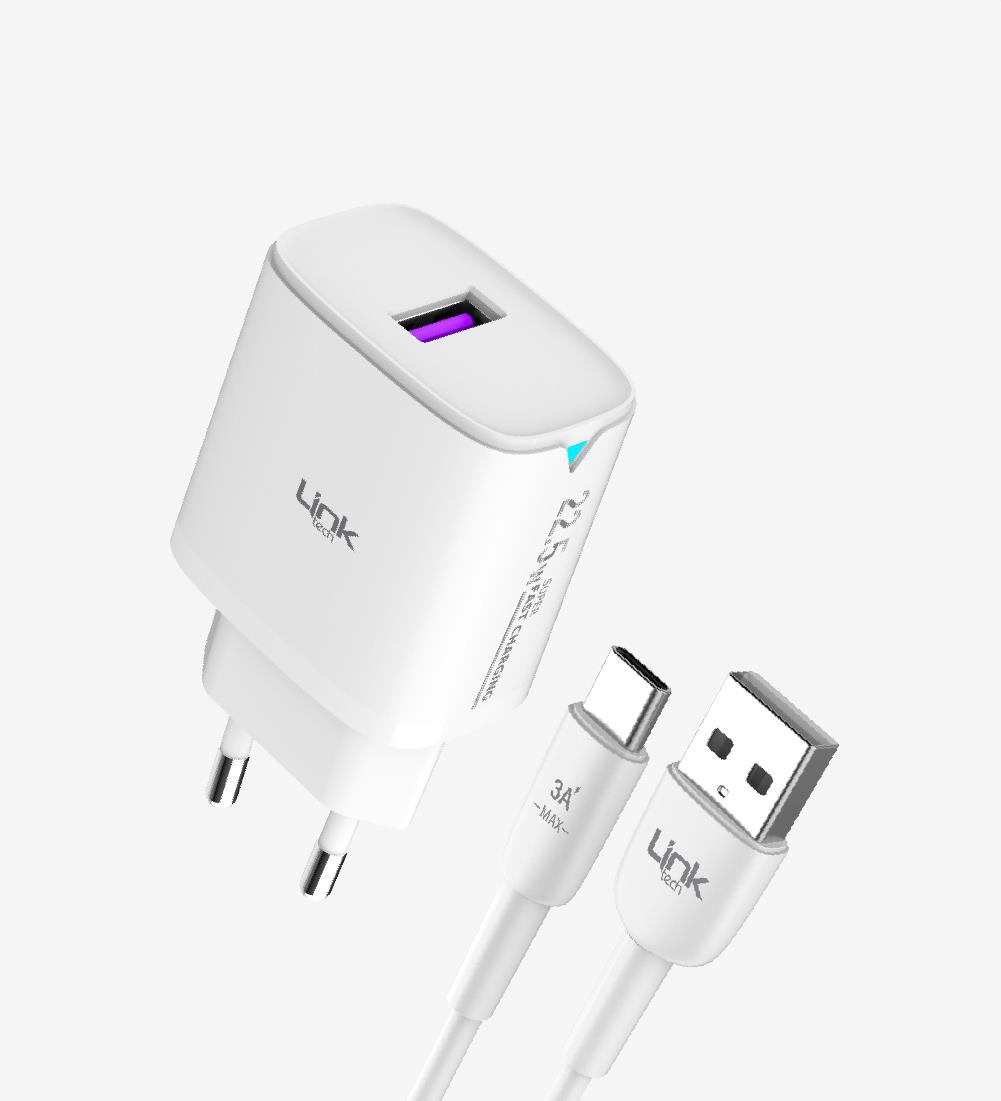 C306  Safe Tip-C Kablolu 22.5W Hızlı Şarj Adaptörü