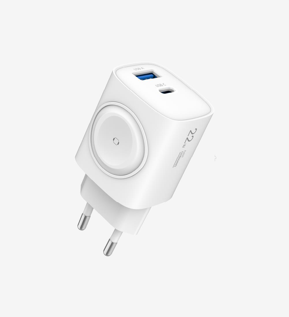 C320 Safe 22W 2 Ports with Smart Watch charger Hızlı Şarj Adaptörü